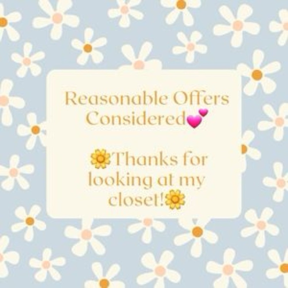 I’m open to all reasonable offers, thank you for stopping by🤗